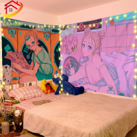 High Street Girl บุคลิกภาพพื้นหลังผ้า Ins สไตล์ Wall Tapestry Room ห้องนอนข้างเตียงตกแต่งแขวนผ้า Hip-Hop แนวโน้ม Photo Wall ผ้า