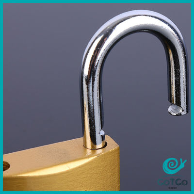GotGo กุญแจล็อค มินิ แม่กุญแจทองแดงเทียม ใช้สำหรับล็อกประตู ตู้  Key lock มีสินค้าพร้อมส่ง