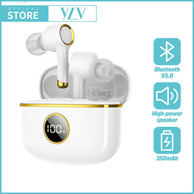 YLV 【รับประกัน 1 ปี】COD ชุดหูฟังไร้สายจริง หูฟัง ไร้สาย For iphone หูฟัฃบลูทูธ ไฟฟ้าดิจิตอล บลูทูธไร้สาย ไมโครโฟนในตัว การควบคุมสัมผัส กันน้ำ พร้อมกล่องชาร์จ LED สนับสนุนความสำคัญของพลังงานระบบ IOS
