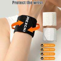 Nylon Wristband Sweat Absorption Adjustable Soft Knitted Brace Breathable For Sports Wrist N5U9