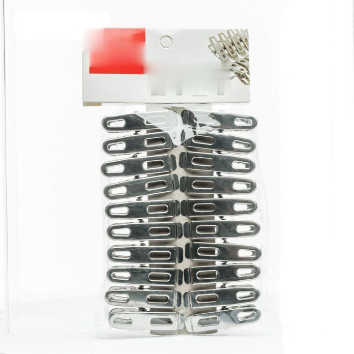 ที่หนีบ ที่หนีบผ้า ไม้หนีบผ้าโลหะ อย่างดี Metal Clothes Pegs (20pc