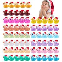 Mini Luminous Ducks 70pcs DIY Luminous Ornaments Mini Resin Ducks Luminous Resin Ducks Sufficient Glowing Mini Resin Duck Figures for DIY Decorations incredible