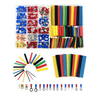 678PCS Heat Shrink Tube Sleeving Set Car Electric Wire Terminals Insulated Crimp Connectors Spade Set Kit With Plastic