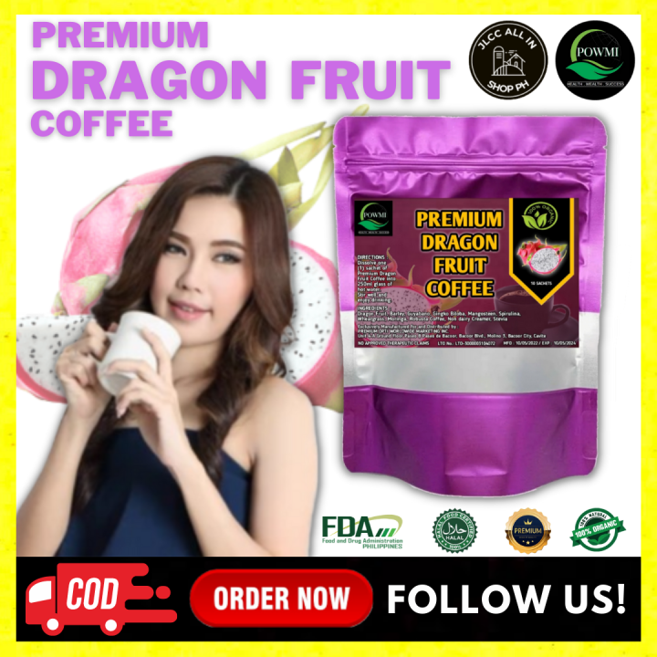 Premium Dragon Fruit Coffee 10 Sachets Per Pouch Powmi 100 Organic Lazada PH