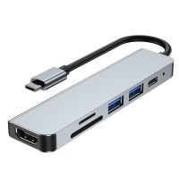 Mosible USB C Hub To HDMI-Compatible Rj45 100M VGA Adapter OTG Thunderbolt 3 Dock With PD TF SD Jack3.5Mm For Macbook Pro/Air M1