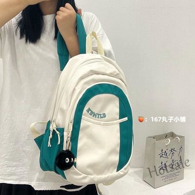 【hot sale】♦☇ C16 New Japanese and Korean Backpacks Ins Simple Student Schoolbag Girl Travel Bag