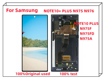 สำหรับ Samsung Note10บวก Note10 N976 N975 + ประกอบหน้าจอจอแสดงผลแบบสัมผัส Lcd หน้าจอสัมผัสดิสเพลย์ AMOLED พิเศษของแท้