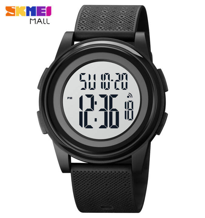 SKMEI 1895 Men LED Light Dual Time Watch Teen Outdoor Sport Stopwatch