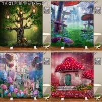 【CW】♦  Shower Curtain Polyester Cartoon Fantasy Decoration With Hooks