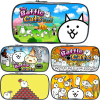 【cw】The Battle Cat Game Print Cosmetic Cases Pencil Bag Women Makeup Bags Boys Girls Pencil Kids School Supplies Pen Bag Gifts