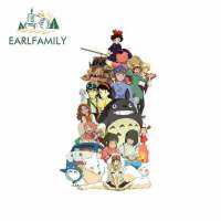 Earlfamily สติ๊กเกอร์ติดรถขนาด13Cm X 8Cm,สติ๊กเกอร์สำหรับโปสเตอร์สตูดิโอ Ghibli การ์ตูนอะนิเมะญี่ปุ่นคลาสสิก