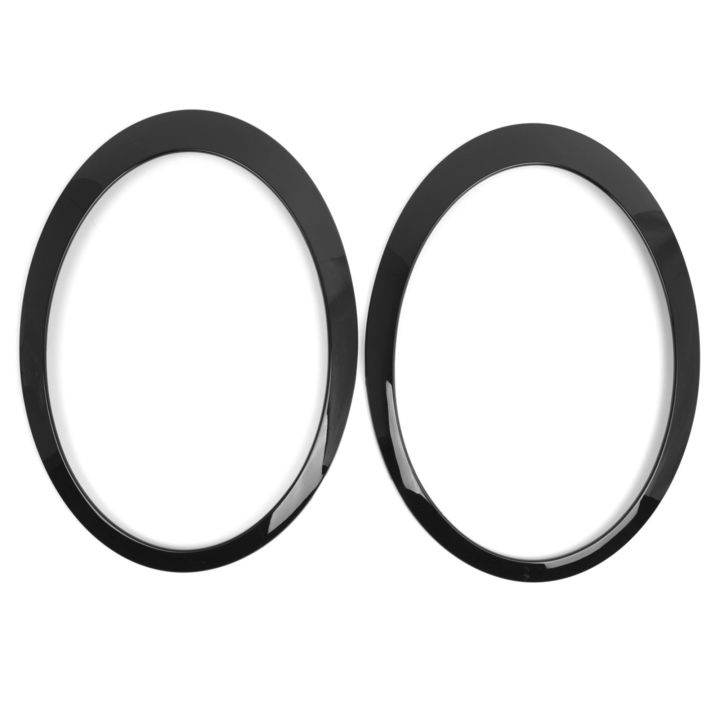 แหวนตกแต่งไฟหน้ารถสีดำ-อะไหล่สำหรับ-bmw-mini-cooper-r52หนึ่ง-r50-r53-2001-2006-1คู่-oem-63126917836-63126917835
