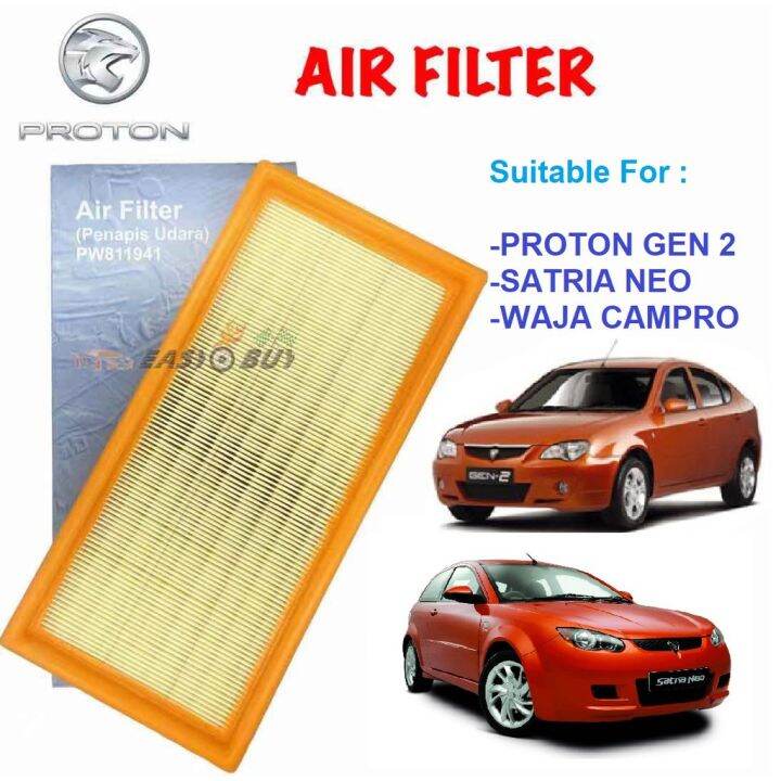 (100 Original) Proton Air Filter Proton Gen 2 / Exora CPS / Waja