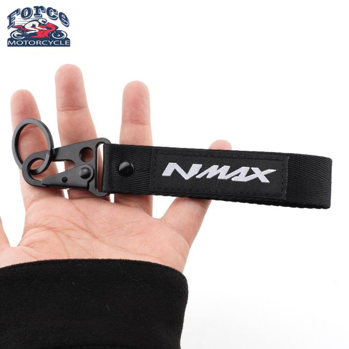 พวงกุญแจพวงกุญแจเย็บปักสำหรับรถจักรยานยนต์ยามาฮ่า-nmax-n-max-155-150-125