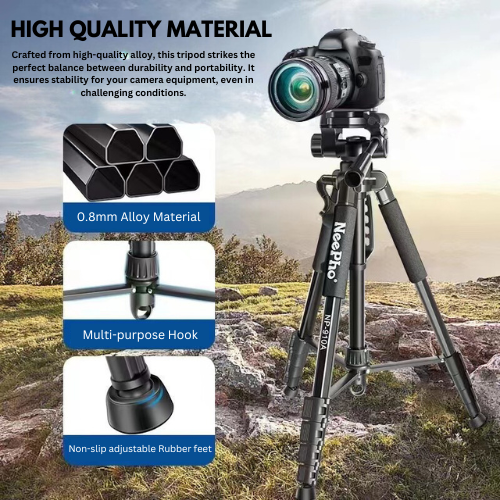 NeePho 910A Tripod Stand 210cm Height Adjustable Camera Tripod with ...