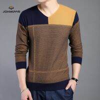 CODHaley Childe Ready Stock Mens V-neck Sweater Sweater Warm Collar Sweater Longsleeved Shirts