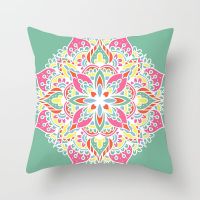 Colorful Mandala Pillowcase Decorative Pillows Polyester Cushion Cover Home Sofa Decorative Pillow Cover