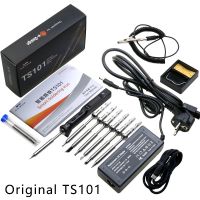 TS101 65W Mini USB Electric Soldering Iron Adjustable Temperature Digital Solder Station TS100 PINE64 Upgrade With Tips