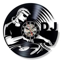 DJing Vinyl Record Wall Clock Modern Design Music Theme DJ Rock Band Combination CD Clocks Hanging Wall Watch Home Decor