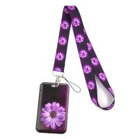 【CW】 Flowers Credit Card ID Holder Student Cover Badge Gifts Accessories Name