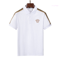 Summer Add to Wish List ver-sace Medusa POLO Mens Short Sleeve Lapel T Shirt High Quality Casual Embroidery Commercial Fashion Brand British Vasage fashion polo shirt