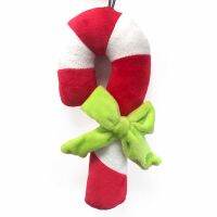 【A Smart and Cute】 Plush Candy Cane Pet Dog Squeaky Toy Soft Sound เหมาะสำหรับสุนัขทุกตัว Samoyed Husky Shiba Beagles