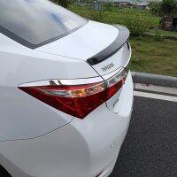 4ชิ้นสำหรับ Toyota Corolla Altis 2014-2018ไฟท้ายรถยนต์กรอบโครเมี่ยมตัด