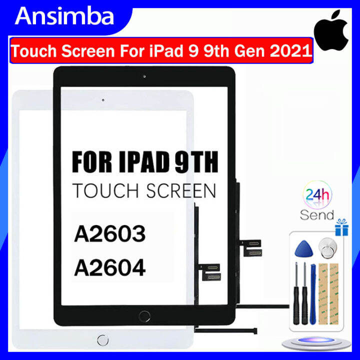 Ansimba Original 10.2” Touch Screen For iPad 9 9th Gen 2021 A2603 A2604 iPad9 10.2 Lcd Touch