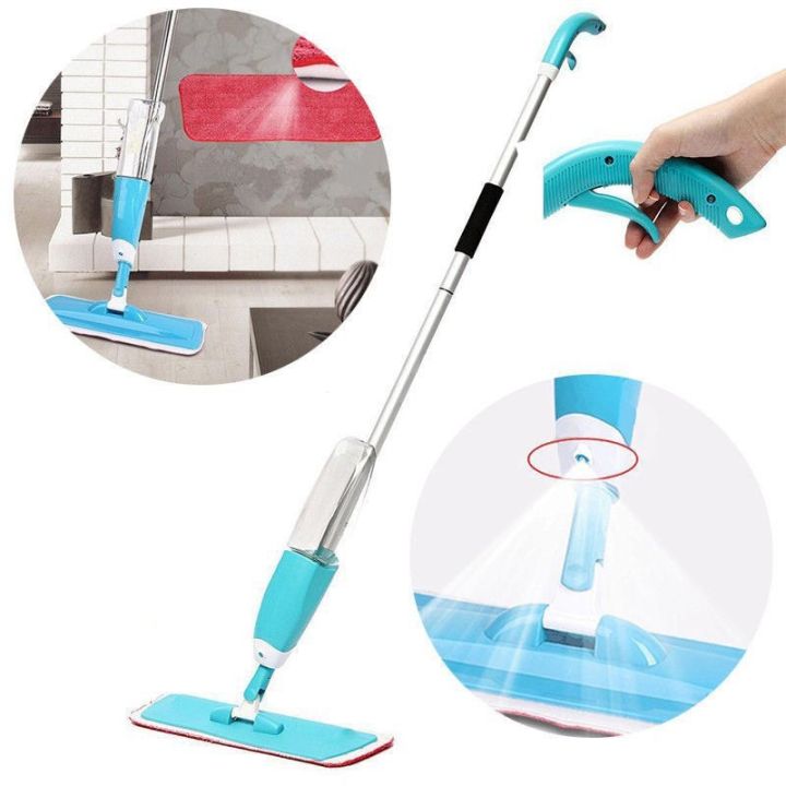 Trigger Spray Water Spraying Mop Microfibre Flat Spray Mop Keimav ...