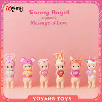 Sonny Angel ข้อความแห่งความรักชุดตาบอดกล่องมินิรูปพีวีซีหลายภาษาฉันรักคุณ520ของขวัญวันวาเลนไทน์รักษาของเล่นรูปปั้น