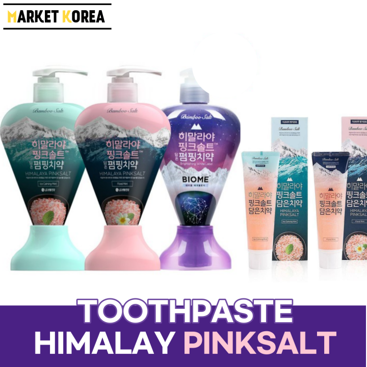 Perioe Himalaya Toothpaste Pumping Toothpaste Pink Salt Toothpaste 285g ...