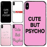 【Yellow peach flavor】  กรณีเปลือกโทรศัพท์แข็งสีชมพูเซ็กซี่น่ารักแต่ PSYCHO อ้างสำหรับ iPhone 11 12 13 14 Pro MAX Mini 5 5วินาที SE 6 6วินาที7 8พลัส10 X XR XS