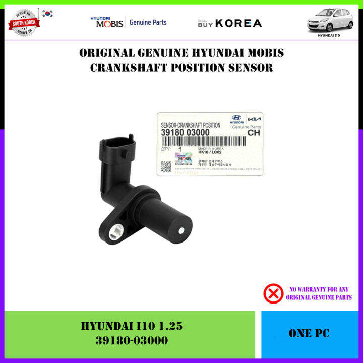 Hyundai I10 1.25 Genuine Hyundai Mobis Crankshaft Position Sensor (3918003000) Lazada
