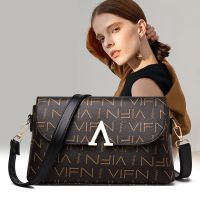 [COD] Womens Messenger 2019 New European and Printing Pu Leather Shoulder Fashion V-shaped Mother