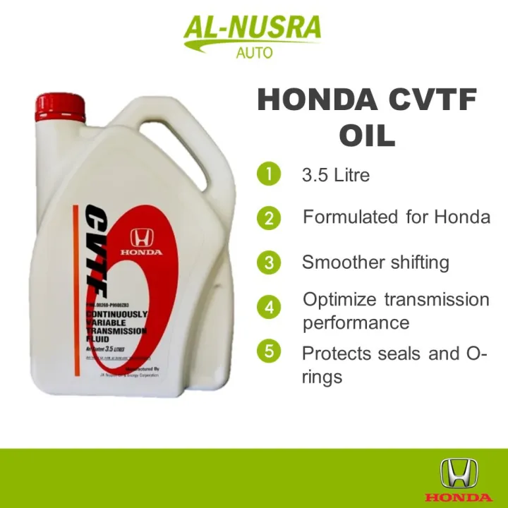 HONDA CVTF OIL 3.5L CONTINUOUSLY VARIABLE TRANSMISSION FLUID GEAR OIL MINYAK GEARBOX CVT (CITY