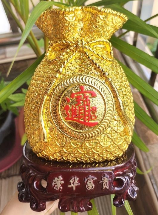 Decorative Potali / Money Bag Feng Shui Ingot Talisman Gift Pendant Am