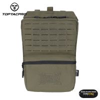 TOPTACPRO 2L Tactical Hydration Pouch Laser Cut MOLLE Hydration Backpack Double Sundries Pouch 500D Cordura Nylon 8505