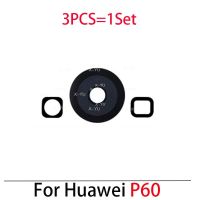 1ชุดสำหรับ Huawei P60/P60โปร/P60อาร์ตฝาหลังกล้องมองหลังเลนส์กระจกพร้อมสติกเกอร์ติดกาวอะไหล่ซ่อมชิ้นส่วนทดแทน