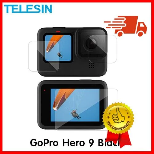 Aquapro Telesin Gopro Hero 9 ฟิล์มกระจกtempered Glass Screen Lens