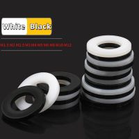 M1.5 M2 M2.5 M3 M4 M5 M6 M8 M10 M12 White Black Plastic Nylon Flat Washer Plane Spacer Insulation Gasket Ring For Screw Nails  Screws Fasteners