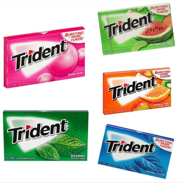 Trident Sugar free Bubble Gum with Xylitol 14sticks | Lazada PH