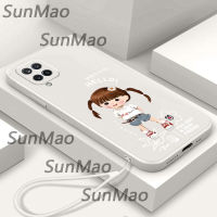 เคสโทรศัพท์ Samsung A42 5G การ์ตูนสาวปกซิลิโคนอ่อนนุ่ม