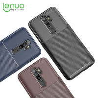 Lenuo สำหรับ OPPO A9 2020/A5 2020 กรณี-TPU คาร์บอนไฟเบอร์กันกระแทกป้องกันรอยขีดข่วนเคลือบโทรศัพท์มือถือปกหลังกรณีโทรศัพท์