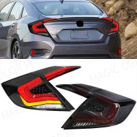 Tail Lamp for Honda Civic 2016 2017 2018 2019 2020 Dynamic Sequential Turn Signal Lights Rear Brake Stop Daytime Car AccessoriesSignal Light Assemblie