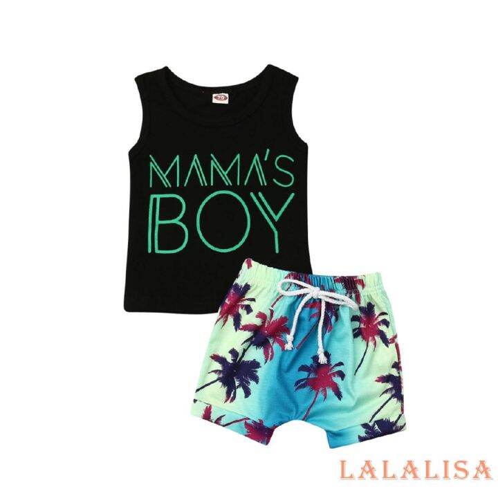 newborn-baby-boys-mama-s-boy-tank-top-t-shirt-shorts-clothes-outfits-beachwear