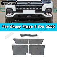 อุปกรณ์เสริมกระจังหน้าแต่งรถชุดตะแกรงกันแมลงสำหรับ Chery Tiggo 8 Pro 2022กระจังหน้าที่คลุมลำโพง