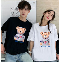 เสื้อยืดแขนสั้นพร้อมส่ง 10สี ลายการ์ตูน ขายดีตามเทรนต์ ลายน่ารัก สีสันสดใส่น่ารัก ใส่ได้ทั้งหญิงและชาย (S-3XL) ***ปลีก-ส่ง*** BK-484