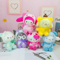 แฟชั่น Sanrio ตุ๊กตาของเล่นตุ๊กตาพวงกุญแจ Kitty Kuromi My Melody Cinnamorol จี้อะนิเมะการ์ตูนของเล่นพวงกุญแจของขวัญตกแต่ง-Deuerir