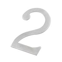 【LZ】✒□  Stainless Steel Digital House Number 2  75mm Height Door Plate Number