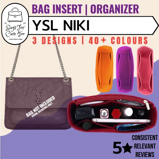 Bag Insert Organizer for YSL Niki Customised Designs & 40+ Colours Lazada PH